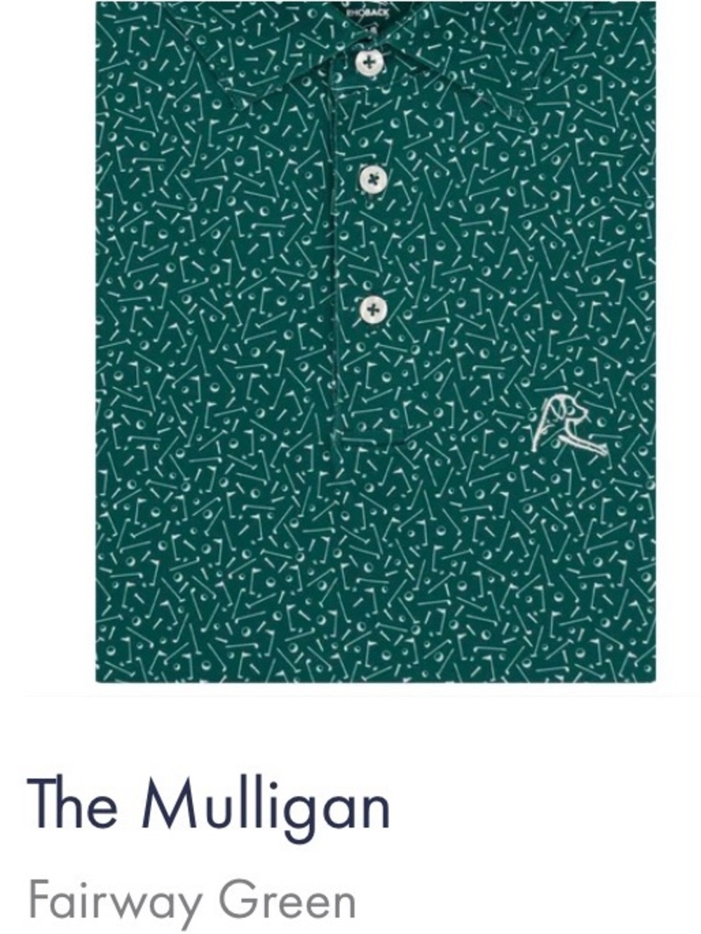 Rhoback Men’s Polo Size L, The Mulligan - Picture 5 of 5